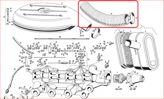 MC 65897 TUBO PRESA ARIA Diam. 80 PER SCATOLA SUI CARBURATORI