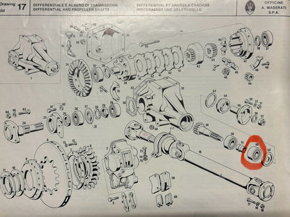 CSC 71011 CUSCINETTO TIMKEN PIGNONE LATO FLANGIA MASERATI 4 PORTE 330