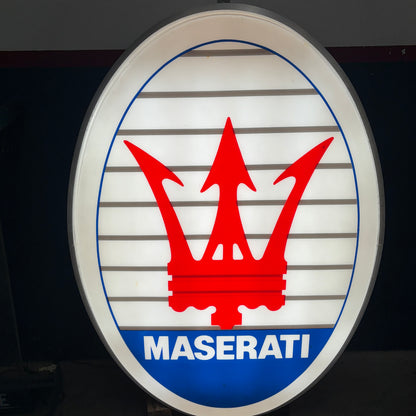 INSEGNA MASERATI LUMINOSA MONOFACCIALE